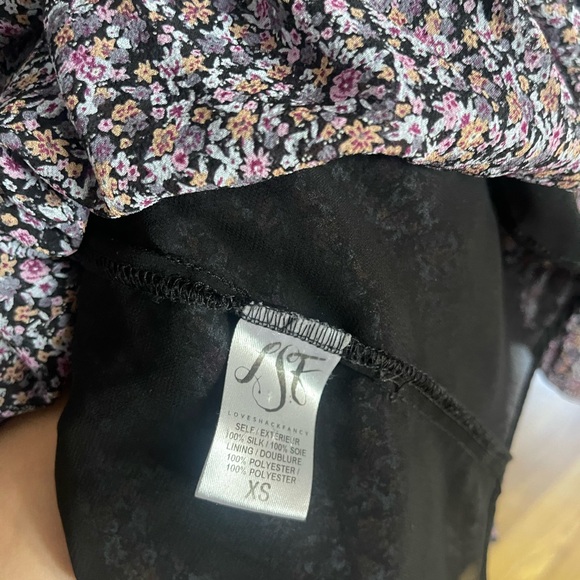 LoveShackFancy Silk Chiffon Floral Popover Ruffled
Tassel Mini Dress XS - Picture 4 of 7
